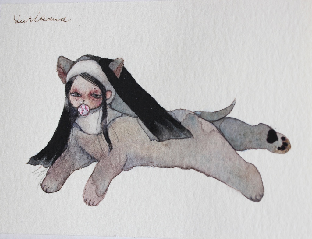 Dog Sister/ベースボール【ミニ原画】