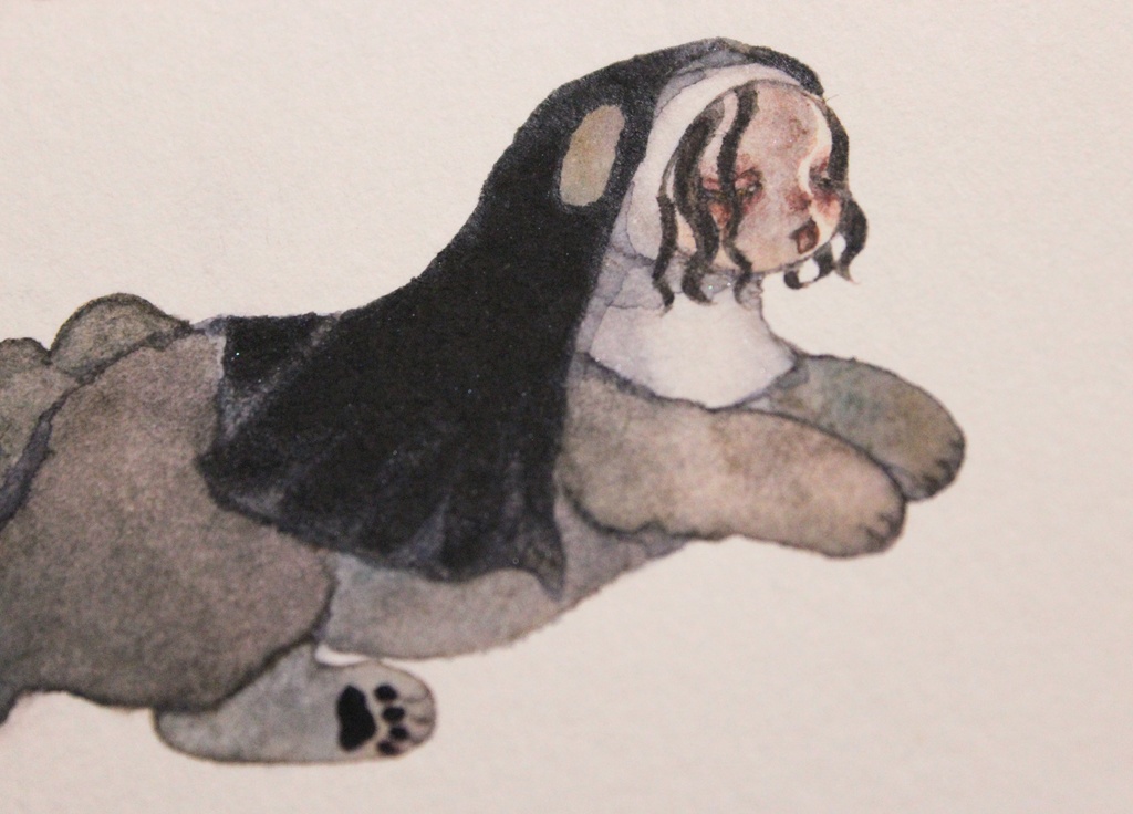 Dog Sister/ぺろり【ミニ原画】