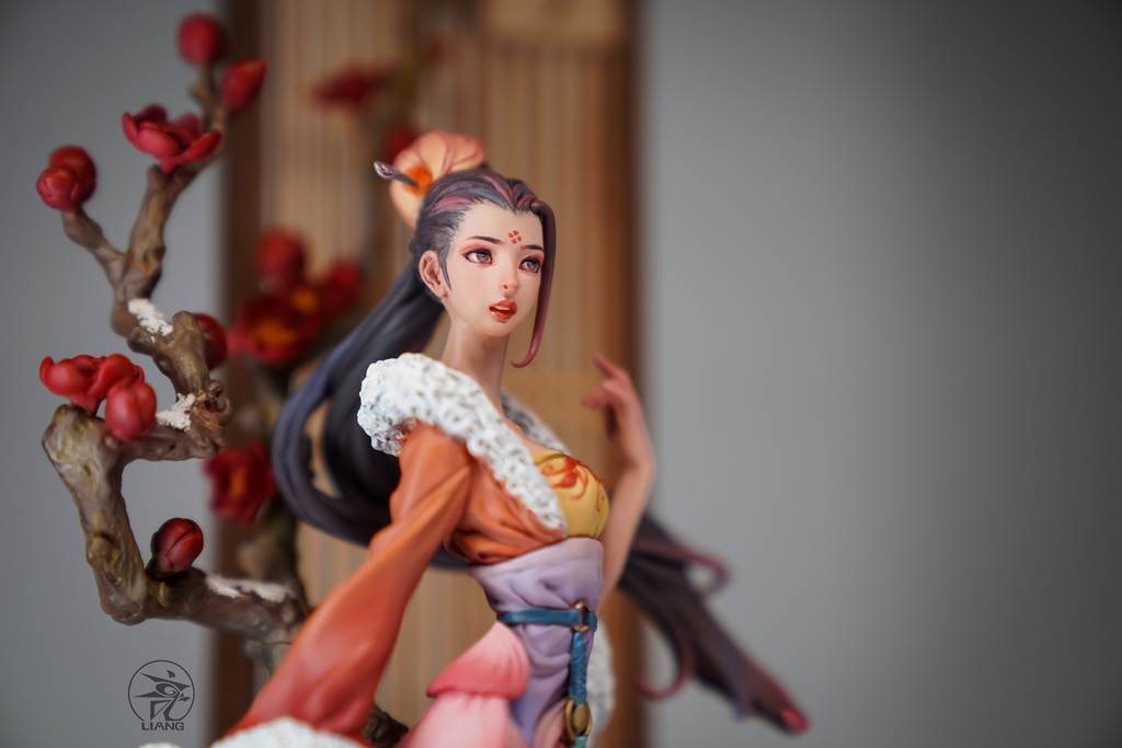 四君子、梅蘭竹菊(塗装済完成品)