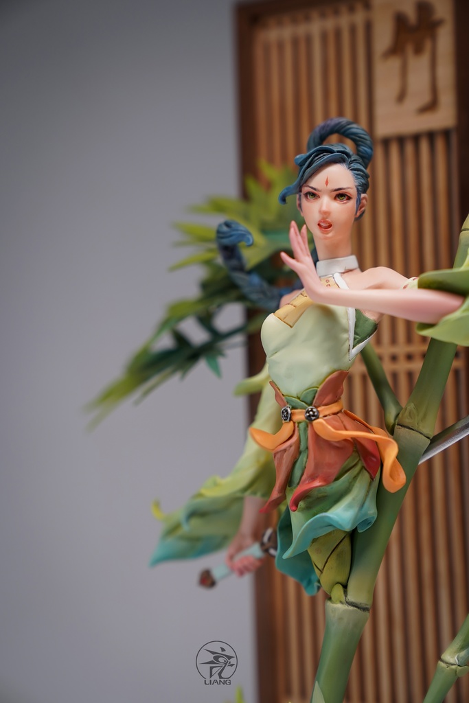 四君子、梅蘭竹菊(塗装済完成品)