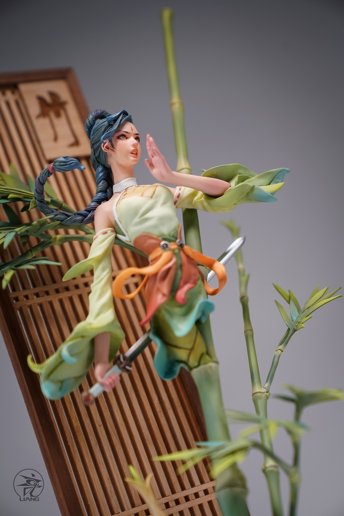 四君子、梅蘭竹菊(塗装済完成品)