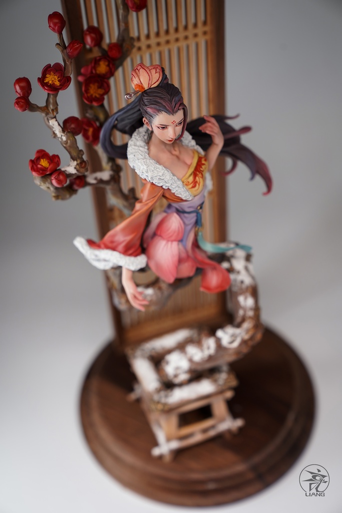 四君子、梅蘭竹菊(塗装済完成品)