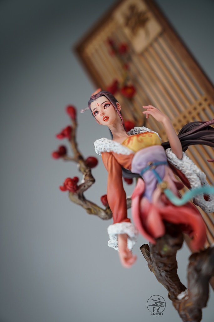 四君子、梅蘭竹菊(塗装済完成品)