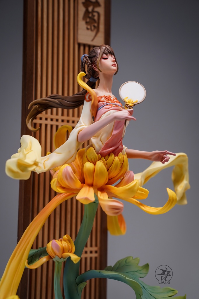 四君子、梅蘭竹菊(塗装済完成品)