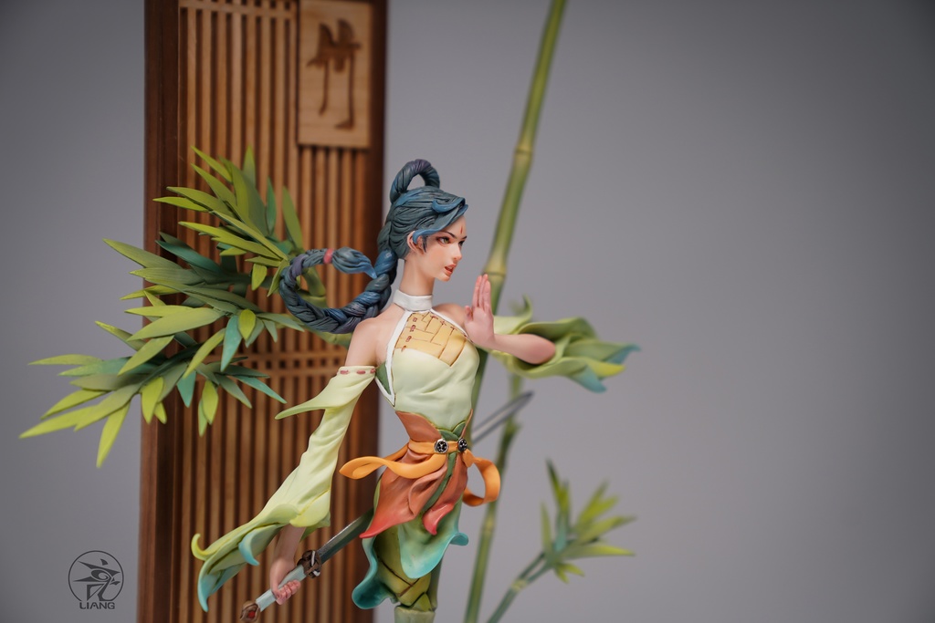 四君子、梅蘭竹菊(塗装済完成品)