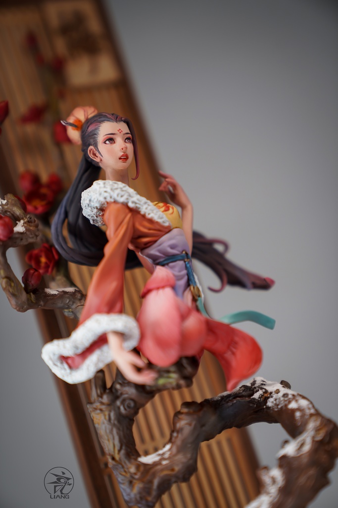 四君子、梅蘭竹菊(塗装済完成品)