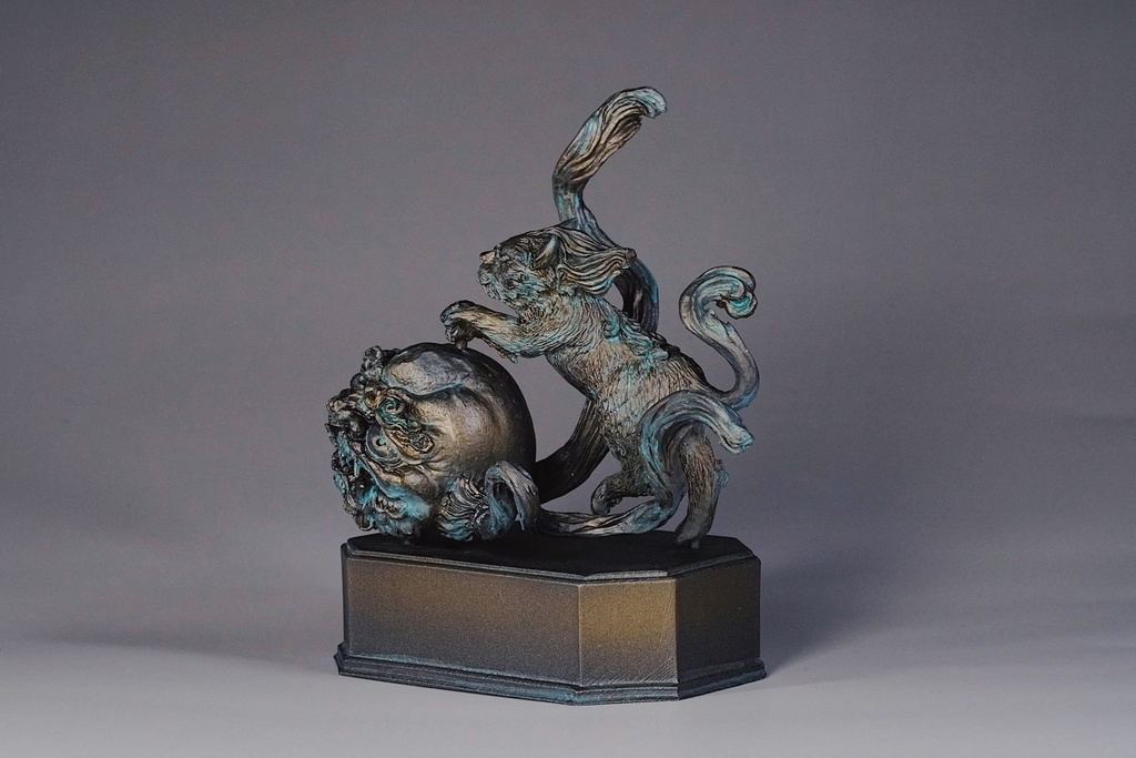 狮子戏球百景(kit & 塗装済完成品)