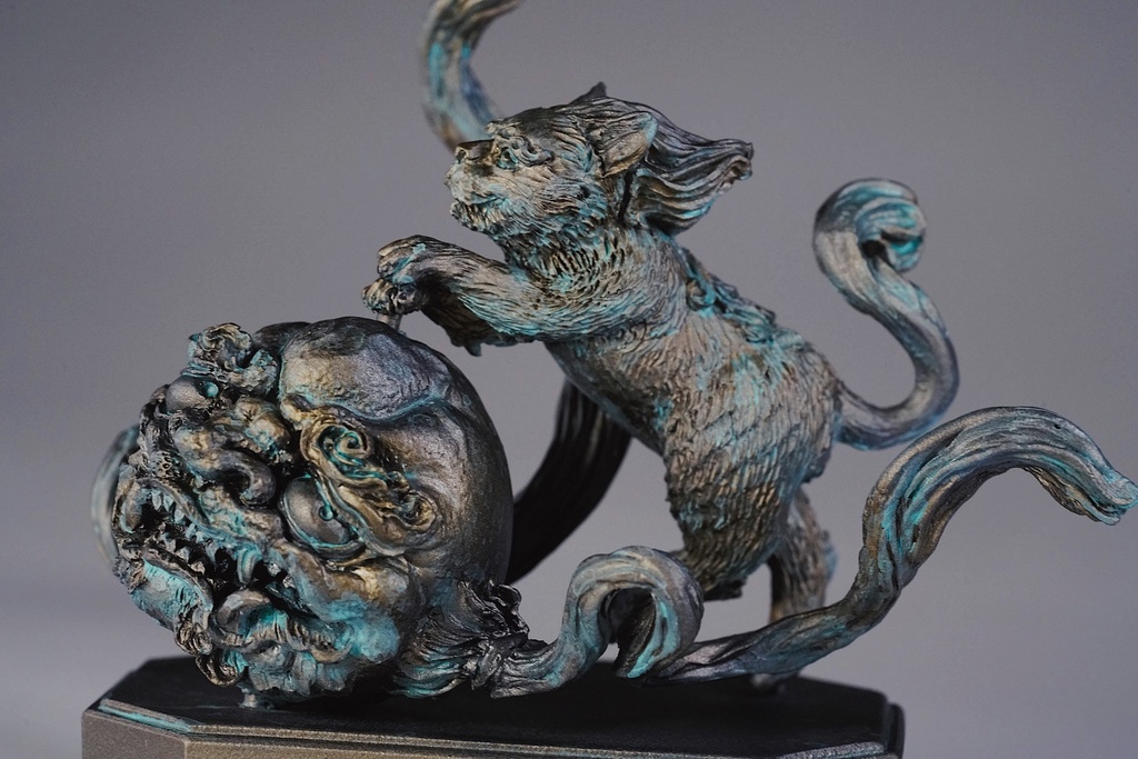 狮子戏球百景(kit & 塗装済完成品)