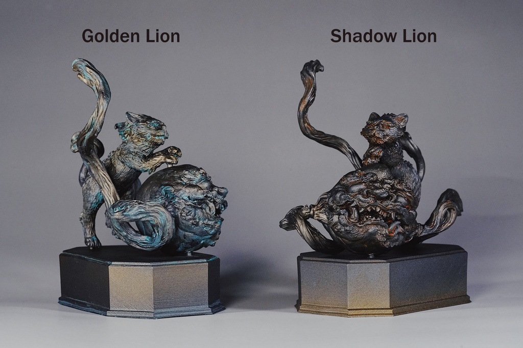 狮子戏球百景(kit & 塗装済完成品)