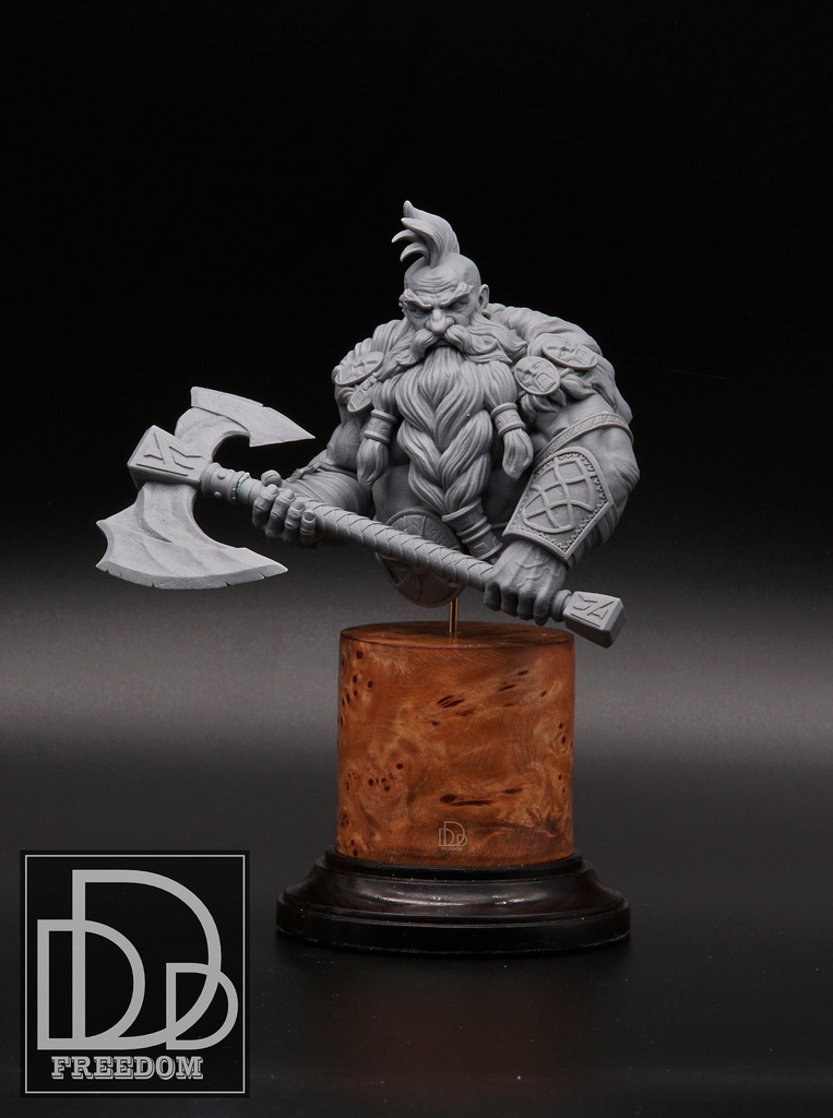 Wildhammer Dwarf Warriorの胸像（kit）