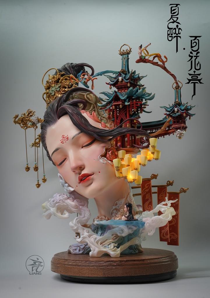 Summer Drunken Beauty——Flowery Pavilion(painted version)