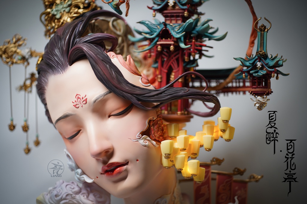 Summer Drunken Beauty——Flowery Pavilion(painted version)