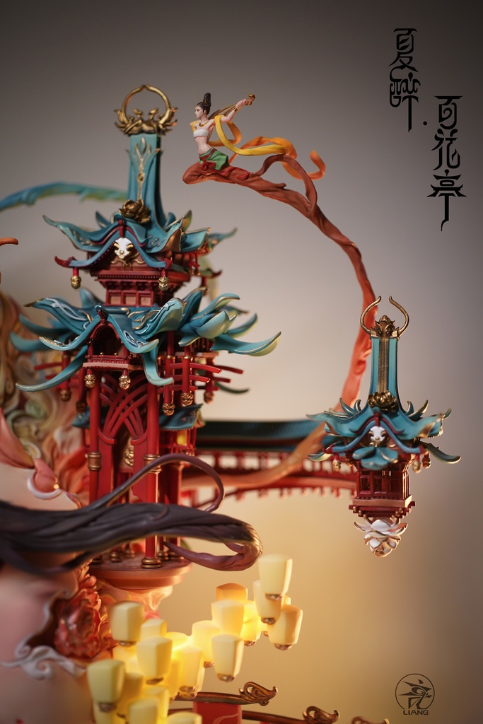 Summer Drunken Beauty——Flowery Pavilion(painted version)