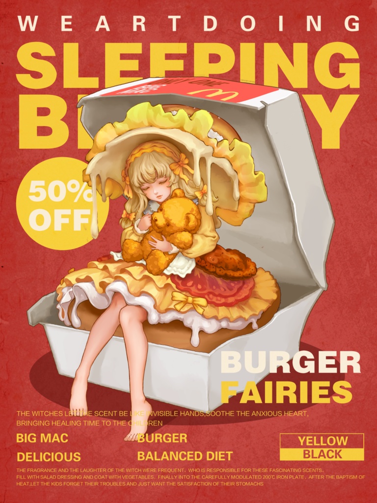 The Sleeping Beauty-Burger Fairies (塗装済完成品)