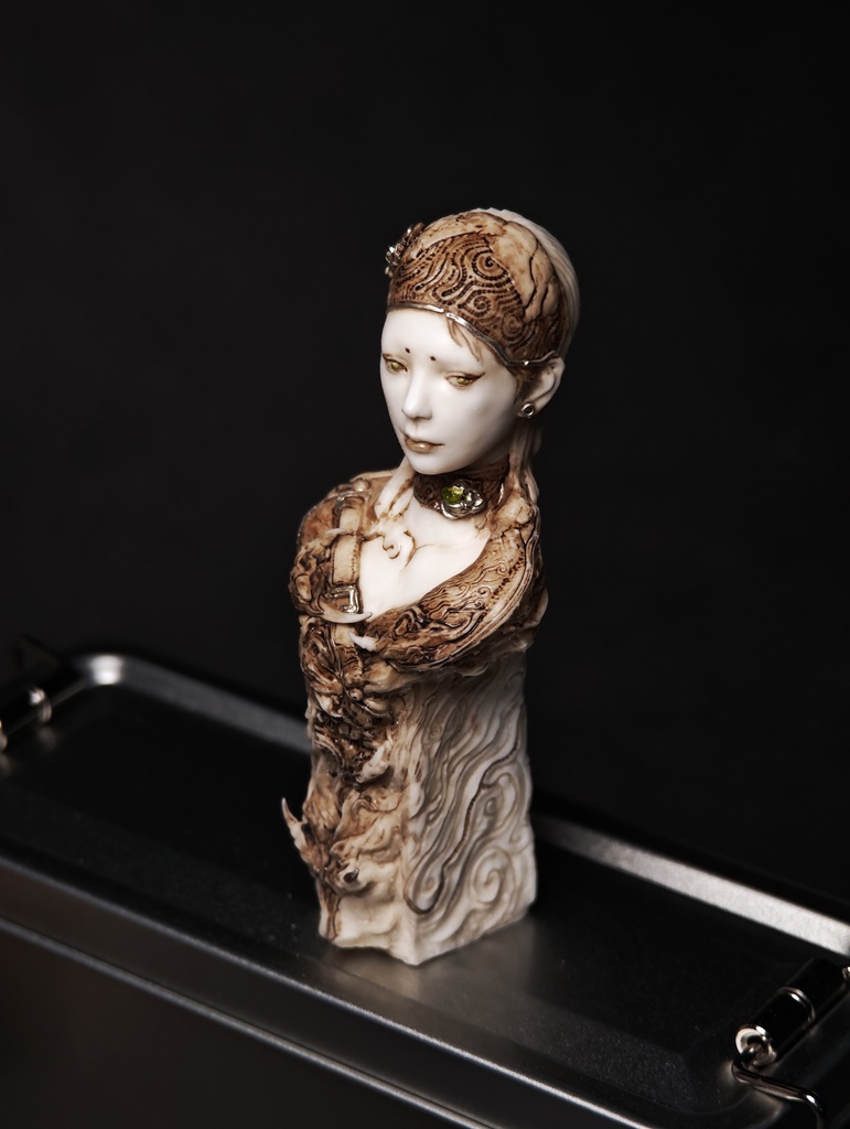 未知のヒジャブ・少女 (アンティーク風) (塗装済完成品)
