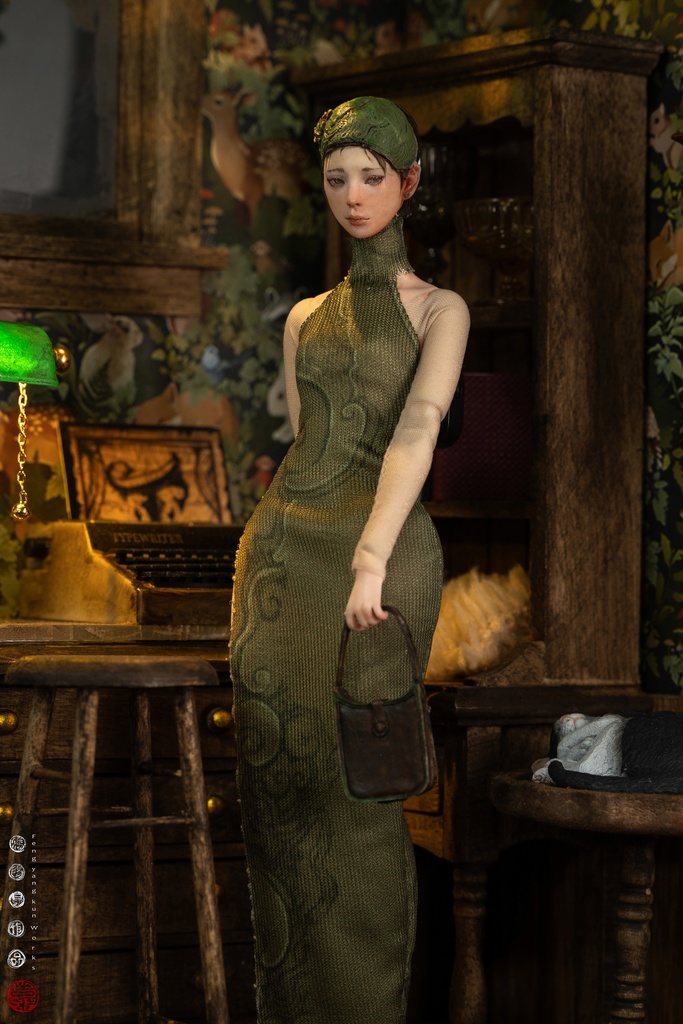 未知のヒジャブ・少女——部屋の片隅 (塗装済完成品) (1/12)