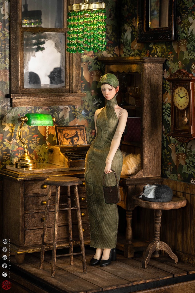 未知のヒジャブ・少女——部屋の片隅 (塗装済完成品) (1/12)