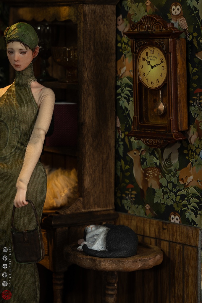 未知のヒジャブ・少女——部屋の片隅 (塗装済完成品) (1/12)