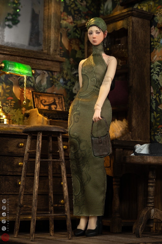 未知のヒジャブ・少女——部屋の片隅 (塗装済完成品) (1/12)