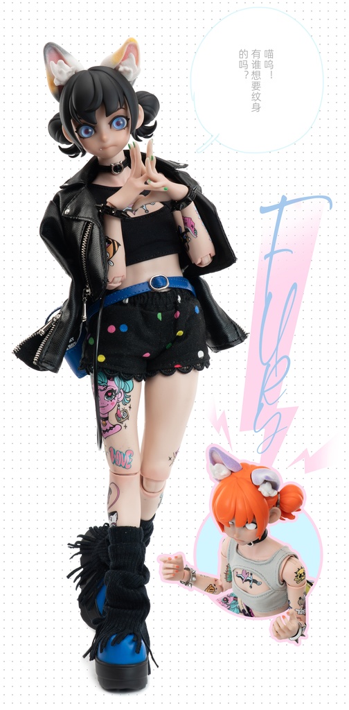 悪役でない刺青師 - Meow Meow (1/6可動人形、塗装済完成品)