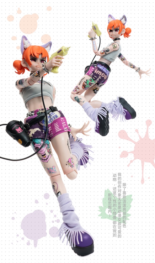 悪役でない刺青師 - Meow Meow (1/6可動人形、塗装済完成品)