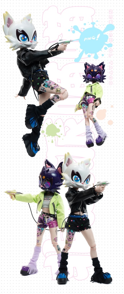 悪役でない刺青師 - Meow Meow (1/6可動人形、塗装済完成品)