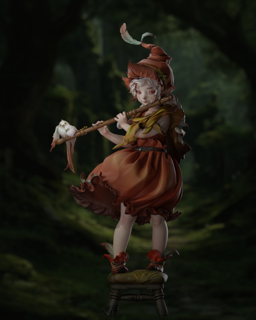 シリーンの葦原の独奏 Syrinx’s Solo (kit)