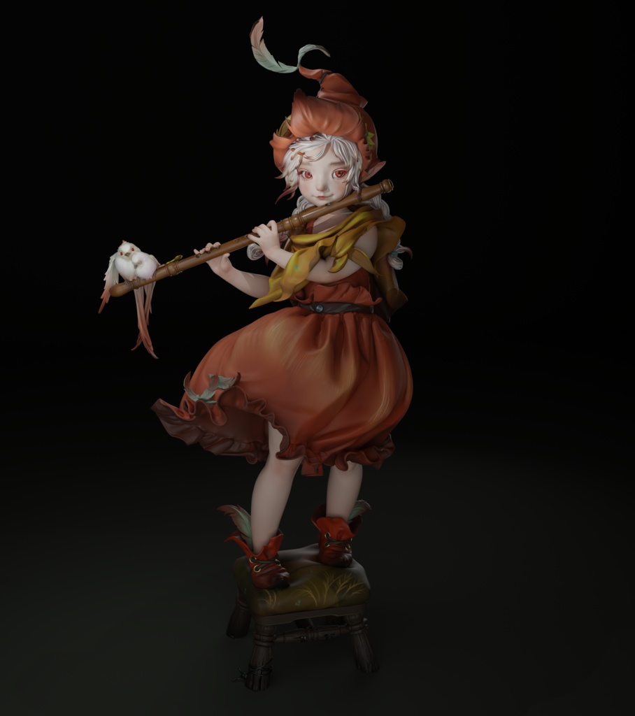 シリーンの葦原の独奏 Syrinx’s Solo (kit)