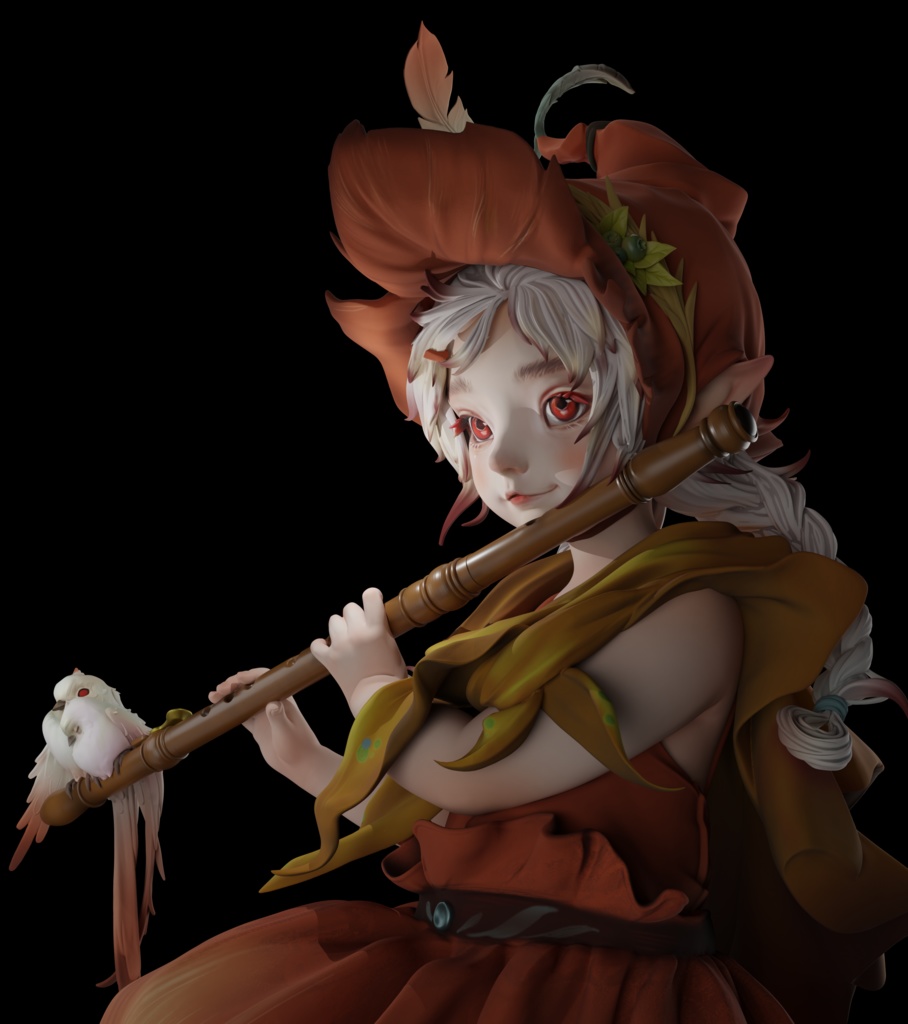 シリーンの葦原の独奏 Syrinx’s Solo (kit)