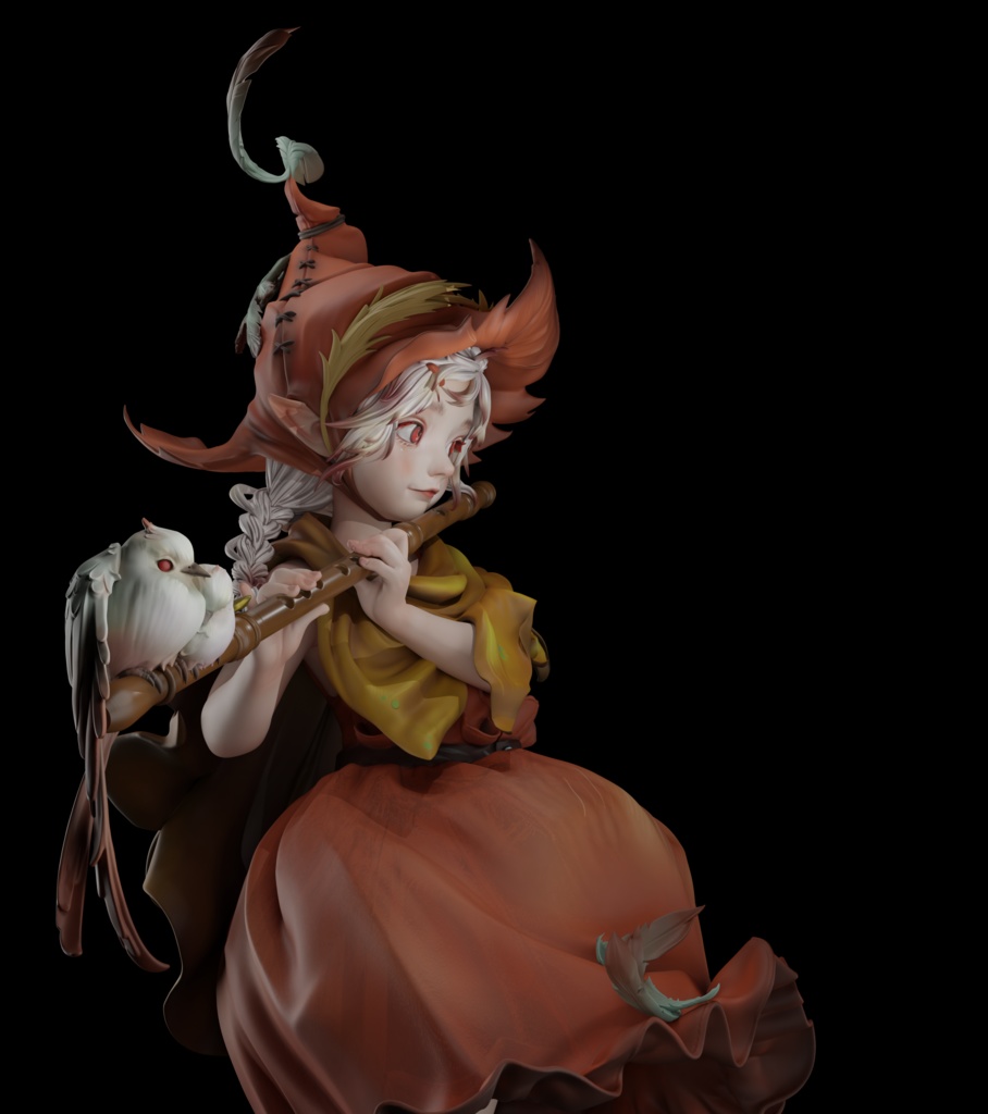 シリーンの葦原の独奏 Syrinx’s Solo (kit)