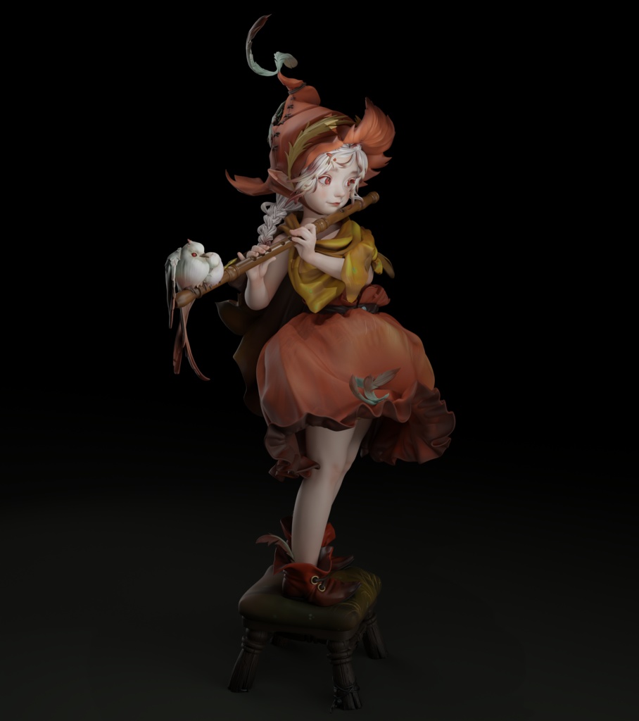 シリーンの葦原の独奏 Syrinx’s Solo (kit)