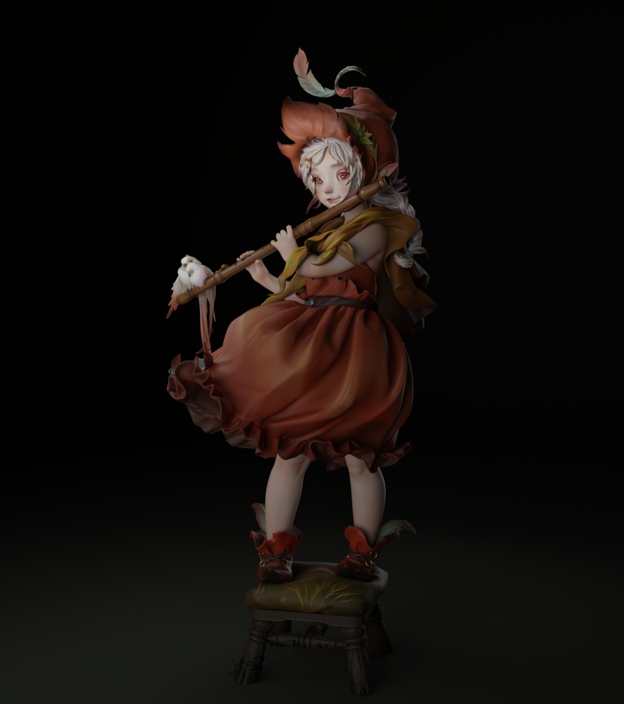 シリーンの葦原の独奏 Syrinx’s Solo (kit)