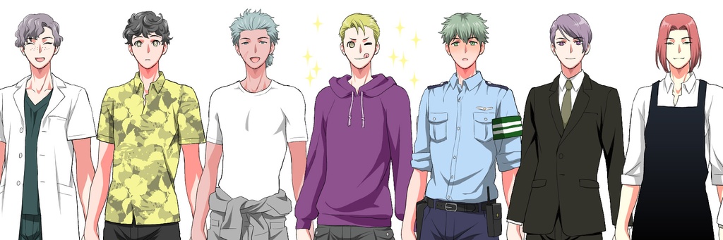 キャラクターなんとか機・男(青年)セット