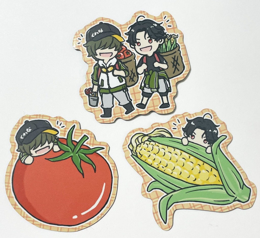 くわぶぜ夏野菜マグネット