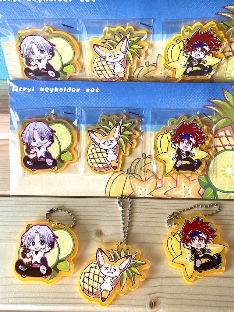 スケッチー・暦・ランガのアクリルキーホルダーセット