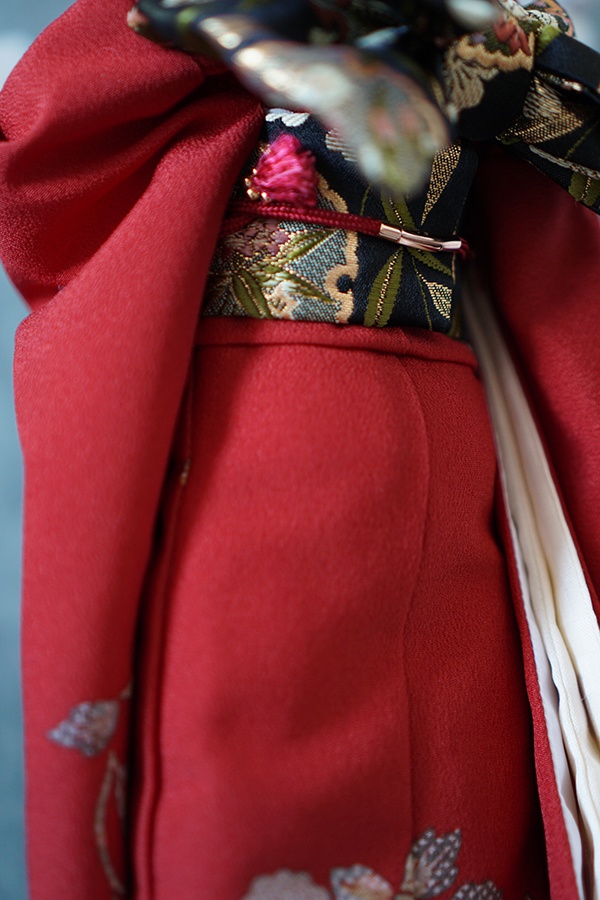 赤花柄 振袖セット