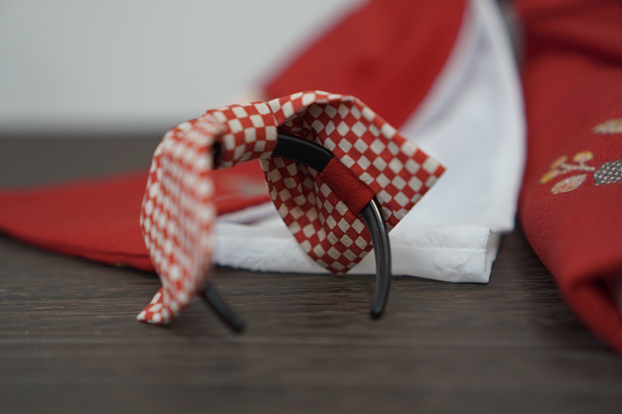 花柄 赤振袖set.