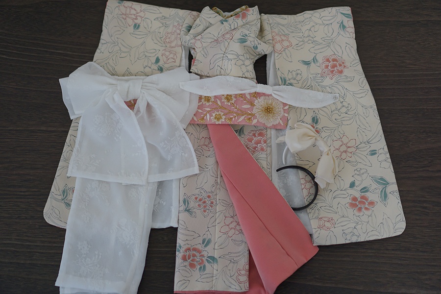 唐花文様 振袖set.