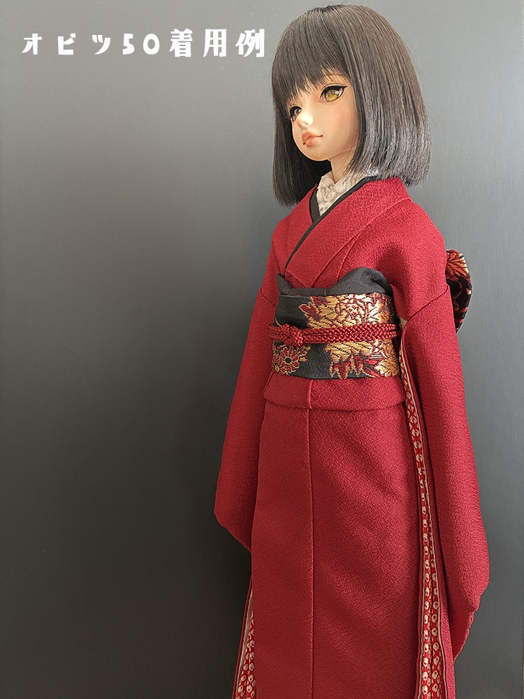 色無地振袖セット<赤>