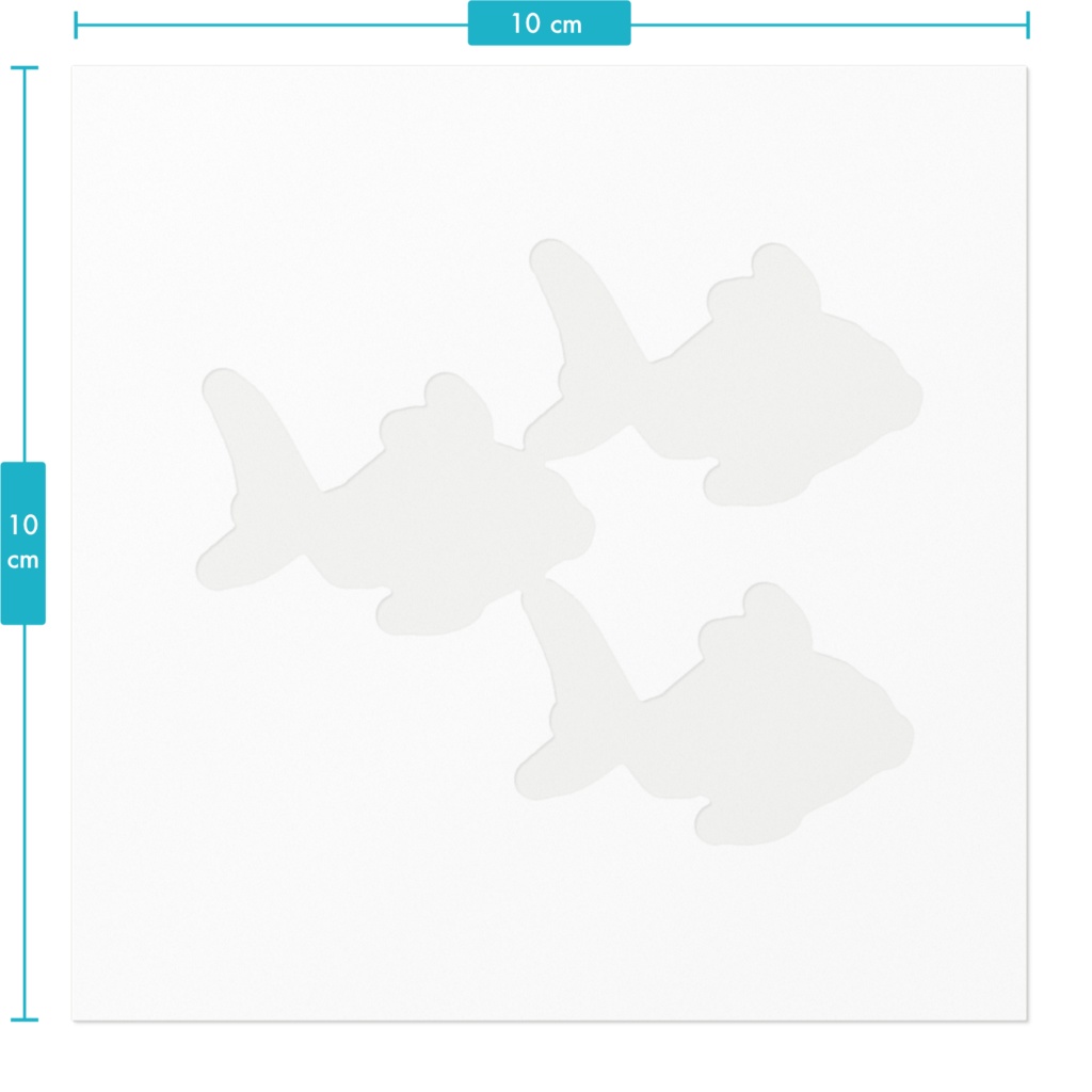 3D金魚 シール3個実験 近接