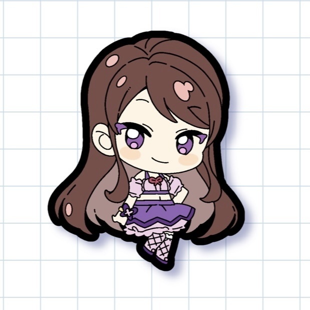 紫吹蘭　アクリルキーホルダー