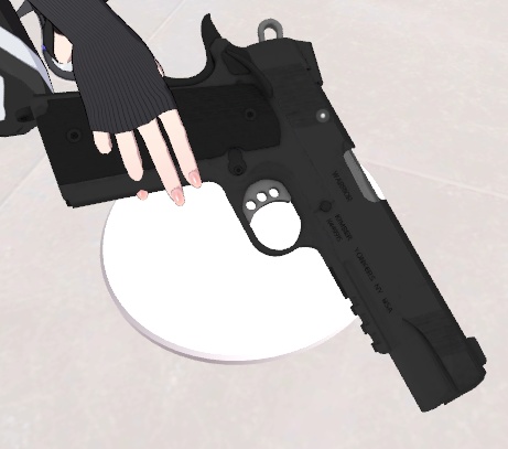 真心こめて作りました。銃です。