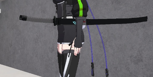 無料!サイバーな刀。簡易抜刀!