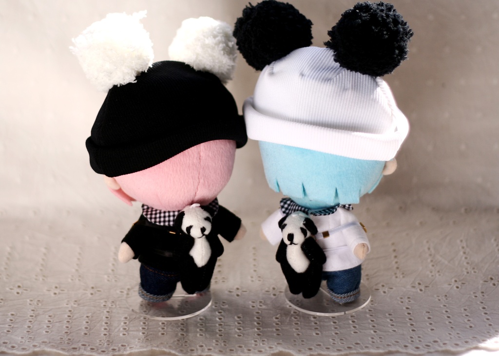 【16cmぬい服】パンダセット