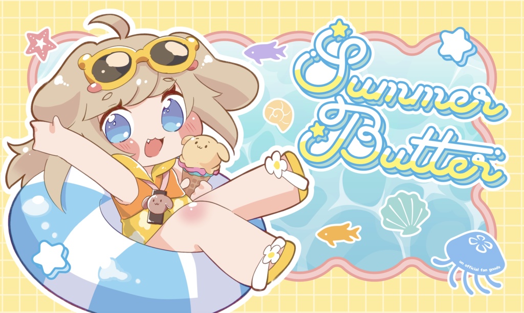 SummerButterデスクマット