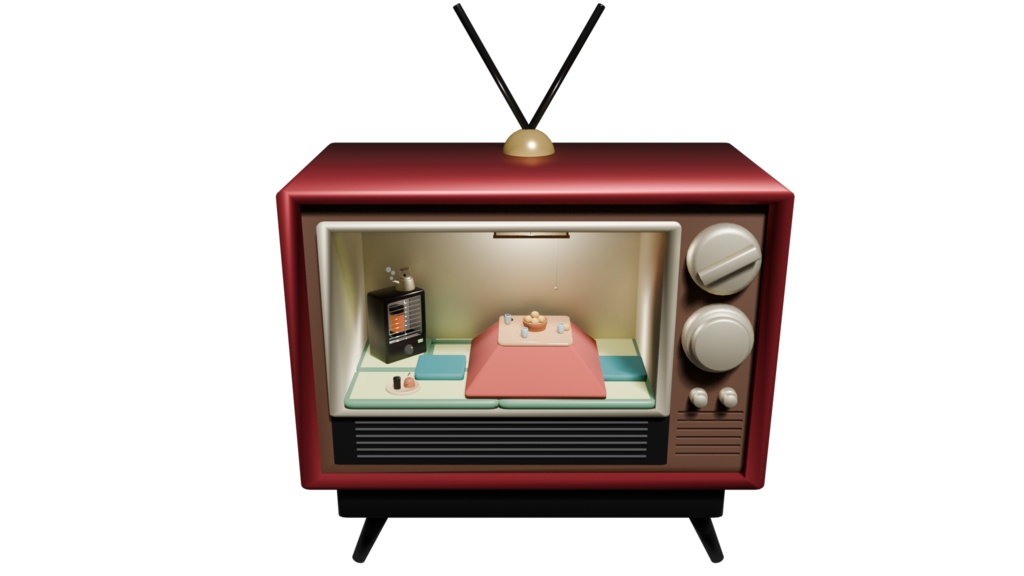 お茶の間のテレビ