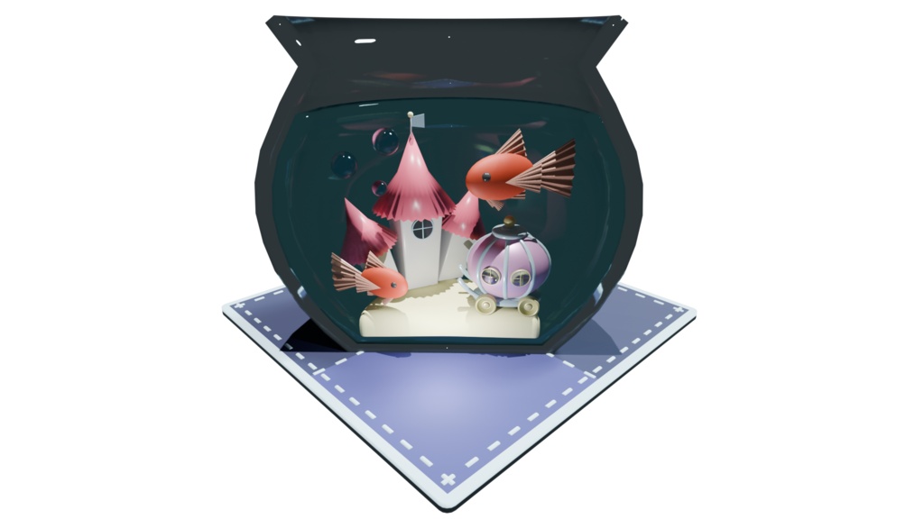 金魚鉢のお城