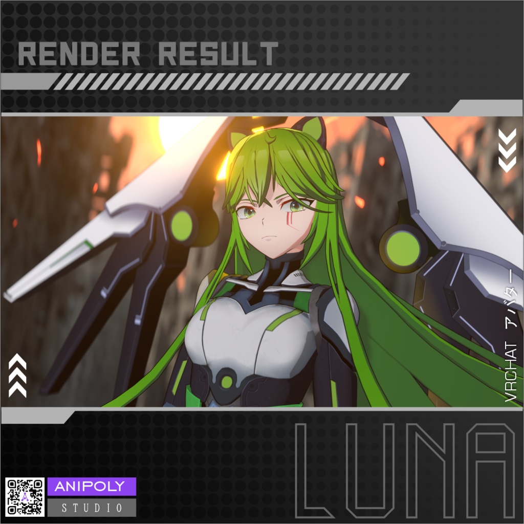 オリジナル3Dモデル【ルーナ】LUNA