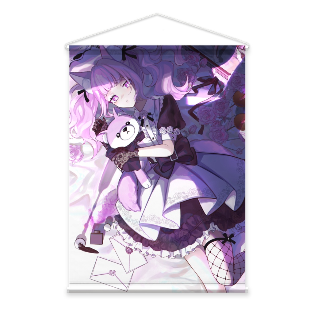 黒魅うる1周年記念 タペストリー