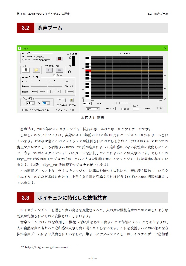 VOICE CHANGE Report Book【PDF版】
